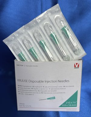 21G x 5/8" KRUUSE Needles - 50 pack